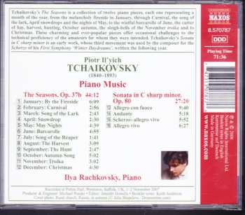 CD Pyotr Ilyich Tchaikovsky: The Seasons - Piano Sonata In C Sharp Minor