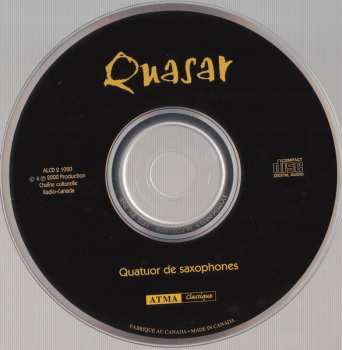 CD Quasar: Quatuor De Saxophones