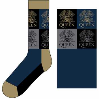 Merch Queen: Ankle Socks Crest Blocks 