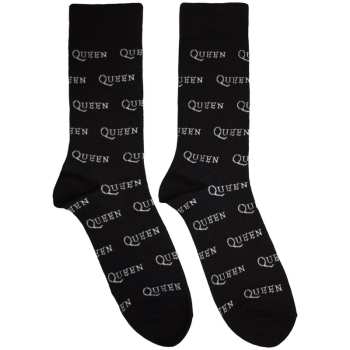 Merch Queen: Ankle Socks Logo Queen Repeat Mono