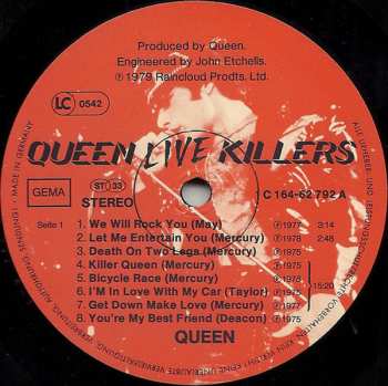 2LP Queen: Live Killers (2xLP)
