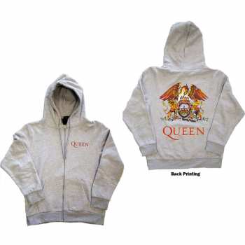 Merch Queen: Mikina Se Zipem Classic Crest  M