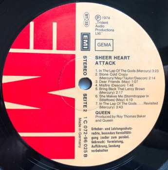 LP Queen: Sheer Heart Attack