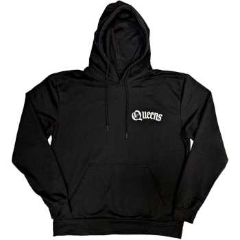 Merch Queens Of The Stone Age: Queens Of The Stone Age Unisex Pullover Hoodie: Floral Chains (back Print) (small) S