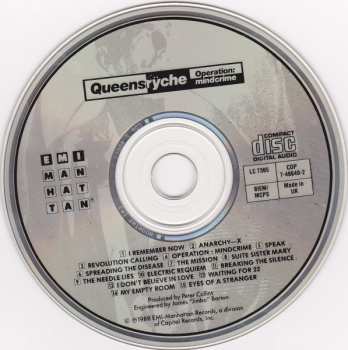 CD Queensrÿche: Operation: Mindcrime