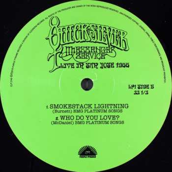 2LP Quicksilver Messenger Service: Live In San Jose 1966