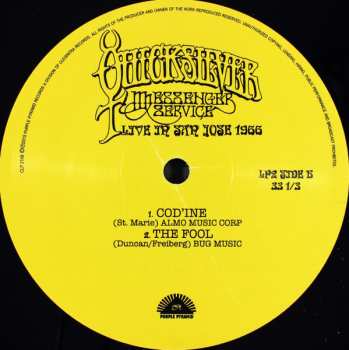 2LP Quicksilver Messenger Service: Live In San Jose 1966