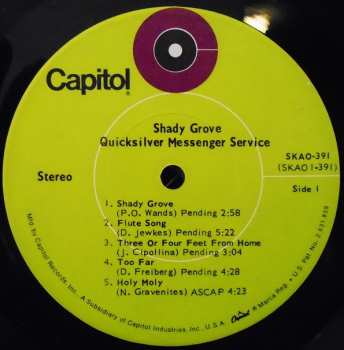 LP Quicksilver Messenger Service: Shady Grove
