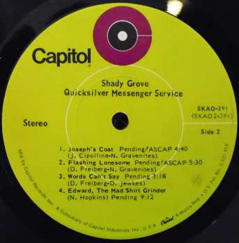 LP Quicksilver Messenger Service: Shady Grove