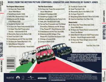 CD Quincy Jones: The Italian Job: 50th Anniversary Expanded Edition (Music From The Motion Picture)