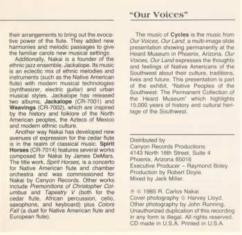 CD R. Carlos Nakai: Cycles (Native American Flute Music) (Volume 2)