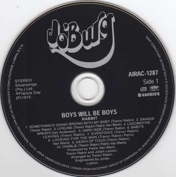 CD Rabbitt: Boys Will Be Boys! LTD
