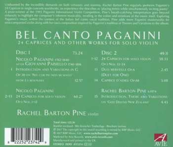 2CD Niccolò Paganini: Bel Canto Paganini: 24 Caprices And Other Works For Solo Violin