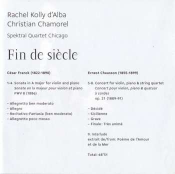 CD César Franck: Fin De Siècle