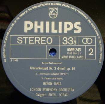 2LP The London Symphony Orchestra: Klavierkonzerte Nr.1, 2 & 3 = (Piano Concertos Nos. 1, 2 & 3)