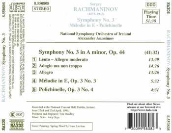 CD Sergei Vasilyevich Rachmaninoff: Symphony No. 3 / Mélodie In E / Polichinelle