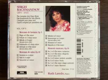 CD Ruth Laredo: The Complete Solo Piano Music (L'Intégrale Pour Piano Seul) Vol. 1: Morceaux De Fantaisie, Op. 3 · Morceaux De Salon, Op. 10 · Moments Musicaux, Op. 16