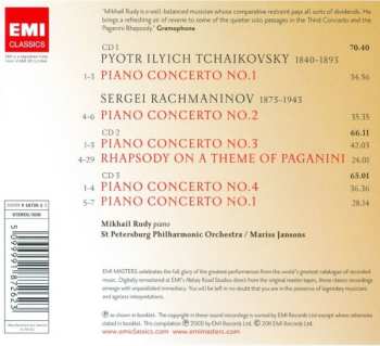 3CD Pyotr Ilyich Tchaikovsky: Complete Piano Concertos; Rhapsody On A Theme Of Paganini / Piano Concerto No.1