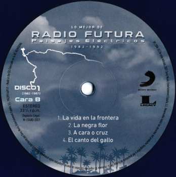 2LP Radio Futura: Lo Mejor De Radio Futura: Paisajes Eléctricos (1982-1992) CLR