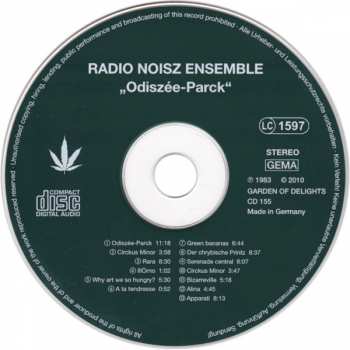 CD Radio Noisz Ensemble: Odiszée Parck