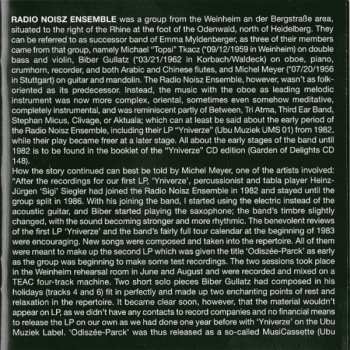 CD Radio Noisz Ensemble: Odiszée Parck