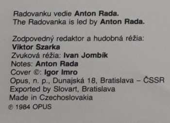 LP Radovanka: Ružičky Červené