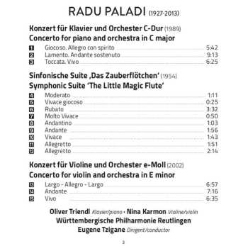 CD Nina Karmon: Piano Concerto / Violin Concerto / Symphonic Suite 'Das Zauberflötchen'