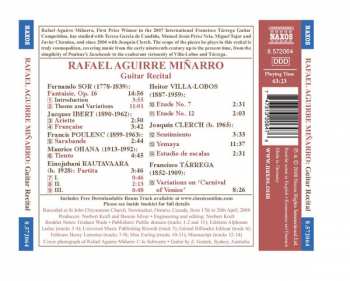 CD Rafael Aguirre: Guitar Recital
