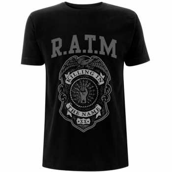 Merch Rage Against The Machine: T-shirt Grey Police Badge 