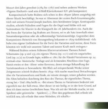 CD Johannes Brahms: Händel-Variationen • Walzer • Rhapsodien