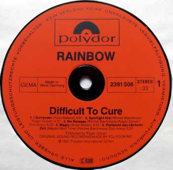 LP Rainbow: Difficult To Cure