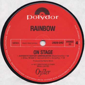 2LP Rainbow: On Stage