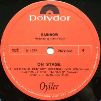 2LP Rainbow: On Stage
