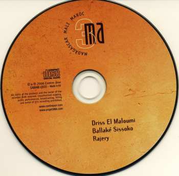 CD Ballaké Sissoko: 3MA  (Madagascar Mali Maroc)