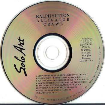 CD Ralph Sutton: Alligator Crawl