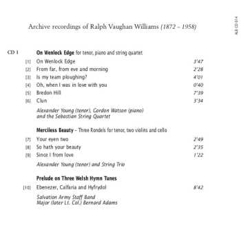 2CD Ralph Vaughan Williams: Albion Archive Recordings Of Ralph Vaughan Williams