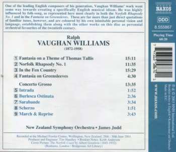 CD Ralph Vaughan Williams: Fantasia On Greensleeves • Fantasia On A Theme Of Thomas Tallis • Norfolk Rhapsody No. 1 • Concerto Grosso