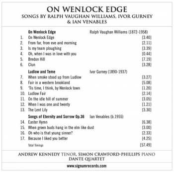 CD Ralph Vaughan Williams: On Wenlock Edge