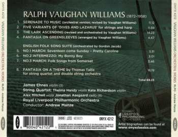 CD Ralph Vaughan Williams: The Lark Ascending · Fantasia On A Theme By Thomas Tallis · Five Variants Of Dives And Lazarus · Serenade To Music · And Other Works