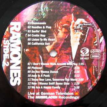 LP/DVD Ramones: Live At German Television - The Musikladen Recordings