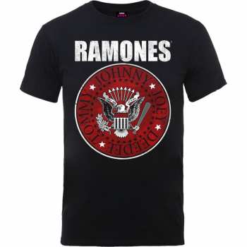 Merch Ramones: T-shirt Red Fill Seal 