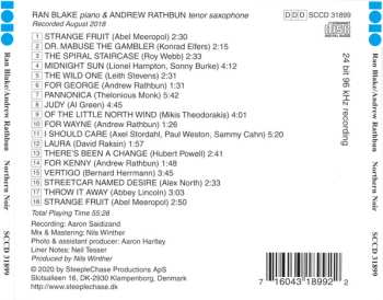 CD Ran Blake: Northern Noir