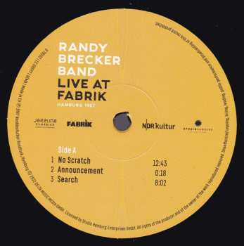 2LP The Michael Brecker Band: Live At Fabrik Hamburg 1987