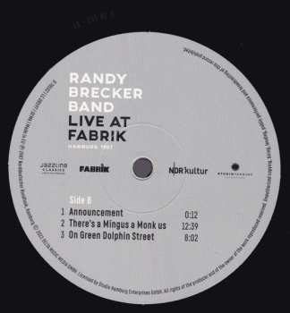 2LP The Michael Brecker Band: Live At Fabrik Hamburg 1987