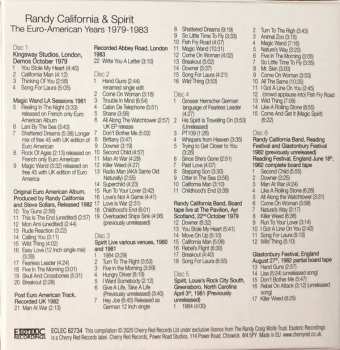 6CD/Box Set Spirit: The Euro-American Years 1979-1983