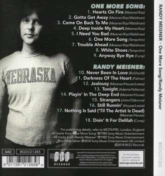 CD Randy Meisner: One More Song / Randy Meisner