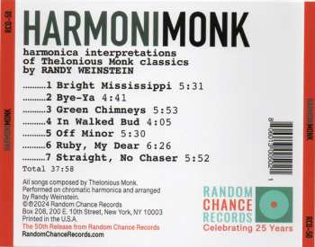 CD Randy Weinstein: Harmonimonk