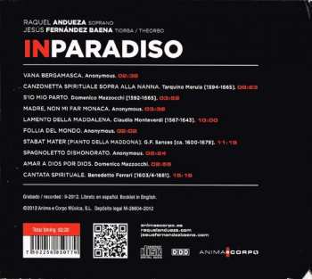 CD Raquel Andueza: In Paradiso