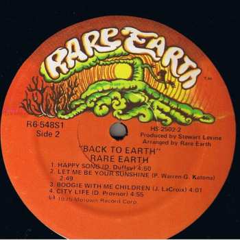 LP Rare Earth: Back To Earth