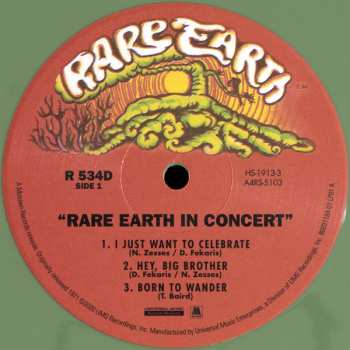 2LP Rare Earth: Rare Earth In Concert LTD | CLR